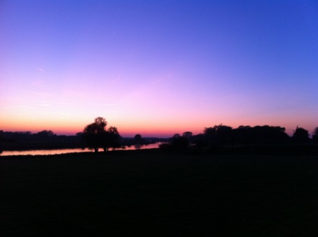Zonsondergang aan de IJssel